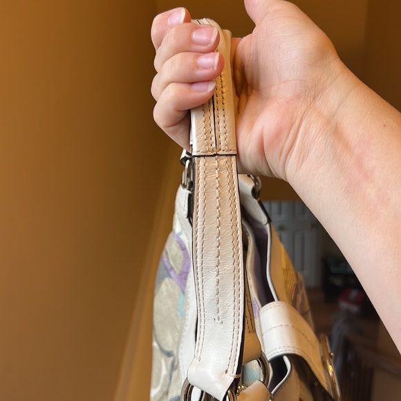 Coach Bags Coach Purse Purple Lining And Leather Straps Poshmark